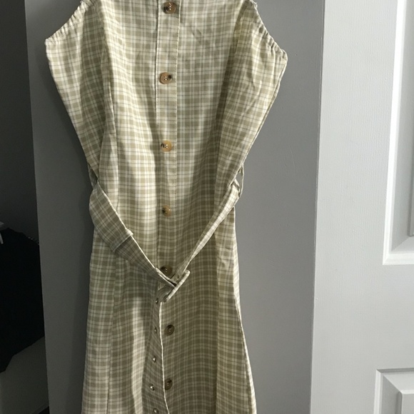 Nasty Gal Checkered Mini Dress with Belt - Picture 3 of 4